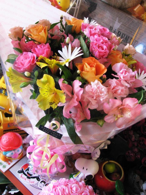 送別会や退職祝い 花のギフト 季節の花束